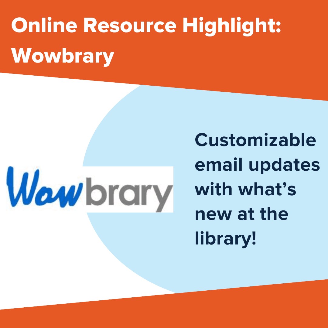 Customizable email updates with what's new at the library!